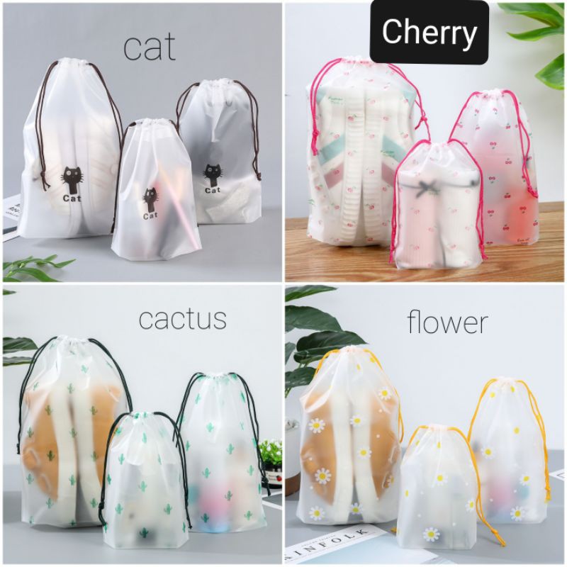 Drawstring Bag Kids Goodie Bag Shoes Bag Travel Organiser Children Day Christmas Gift