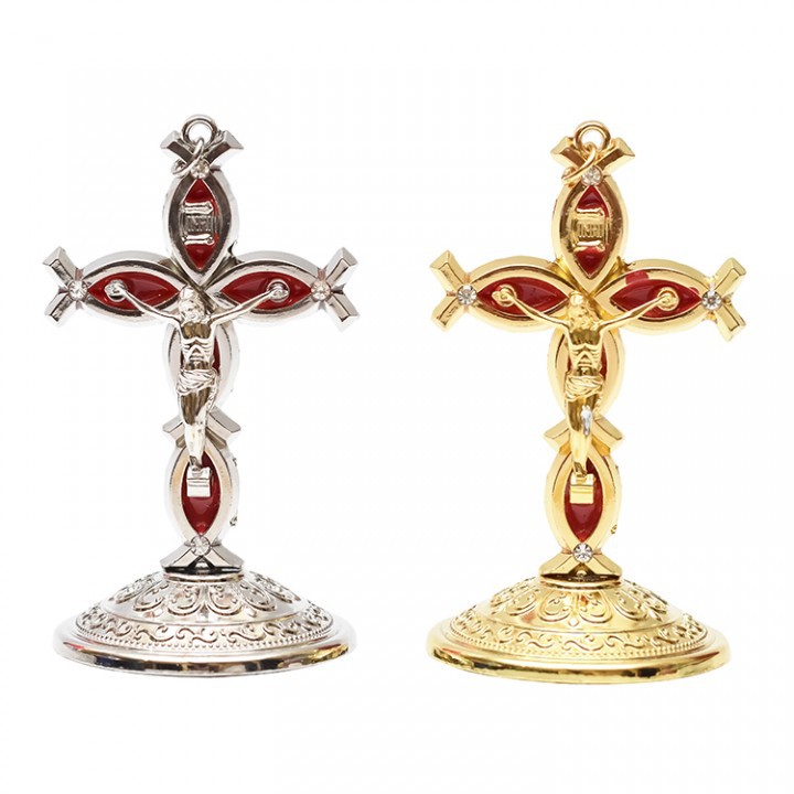 9cm Fish Catholic Mini Sitting Cross - Table Cross - Car Dashboard ...