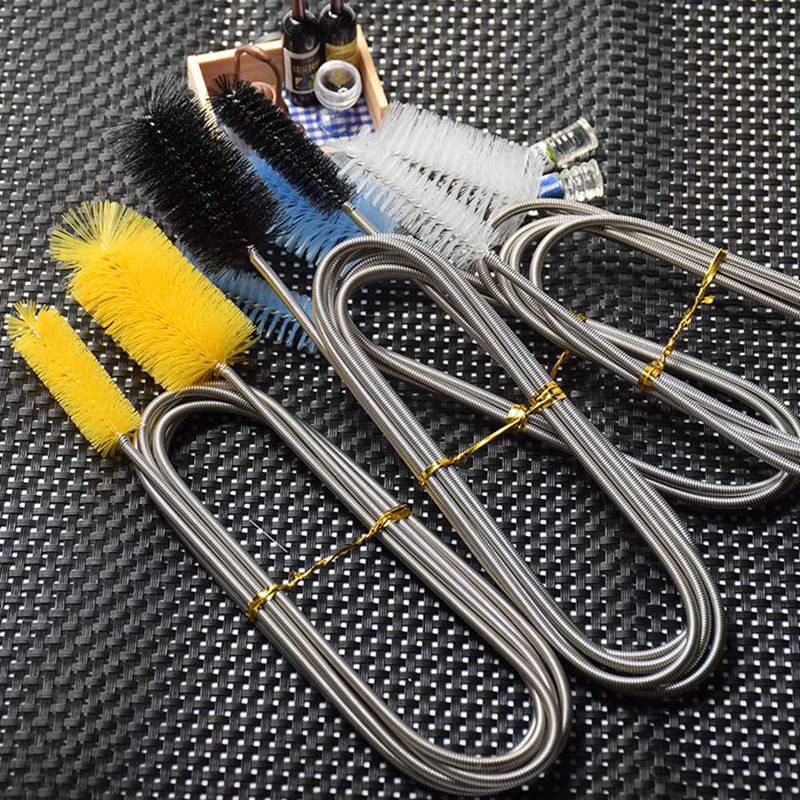 Dolove 90 / 155 / 200cm Flexible Cleaning Tube Ended Double Brush Aquarium Filter Pump Pipe Hose
