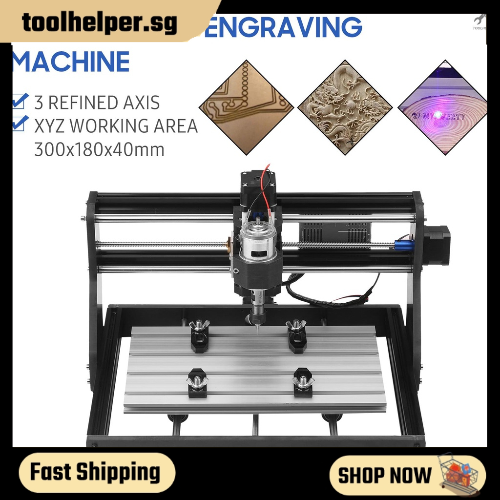 【T&H】CNC 3018 Pro Router Kit GRBL Control 3 Axis with with Offline ...