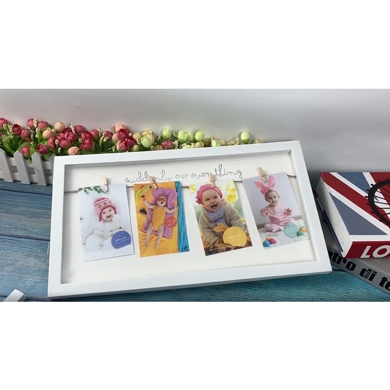 diy Horizontal Photo Frame With Decorative Lights | Shopee Singapore