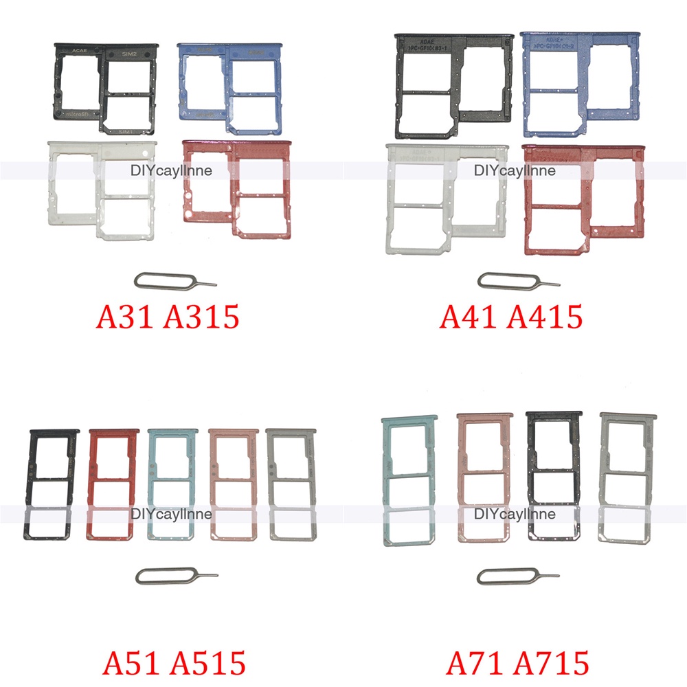 New SIM Card Tray For Samsung Galaxy A31 A41 A51 A71 2020 A315F A415F ...