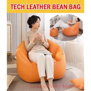 Single Seat Waterproof Bean Bag Chair Luxury PU Leather Beanbag