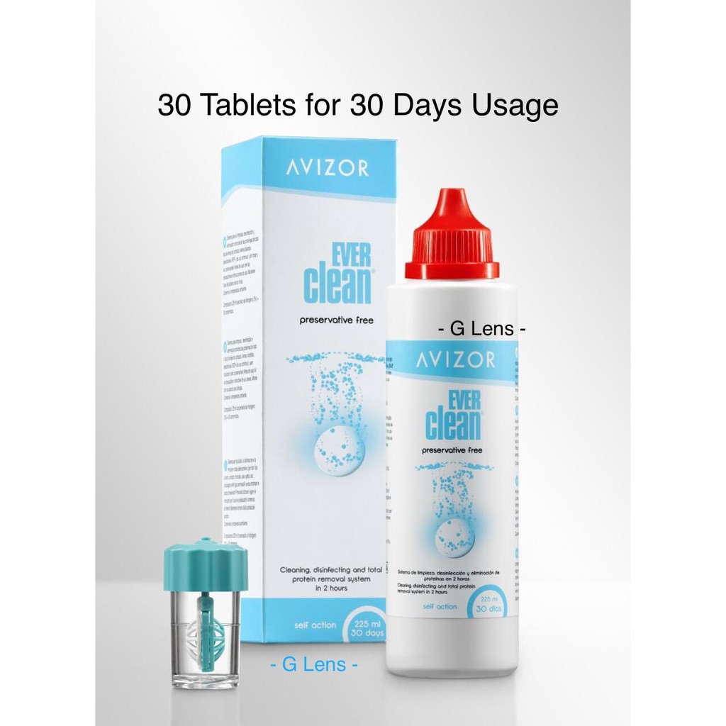 Avizor Ever Clean PreservativeFree Contact Lens Solution (1X225mL