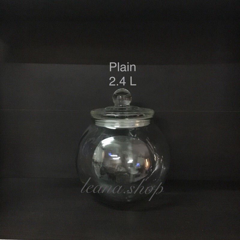 !! Ready Stock!! Airtight Glass Balang 2.4l (Round Glass Jar) | Shopee ...