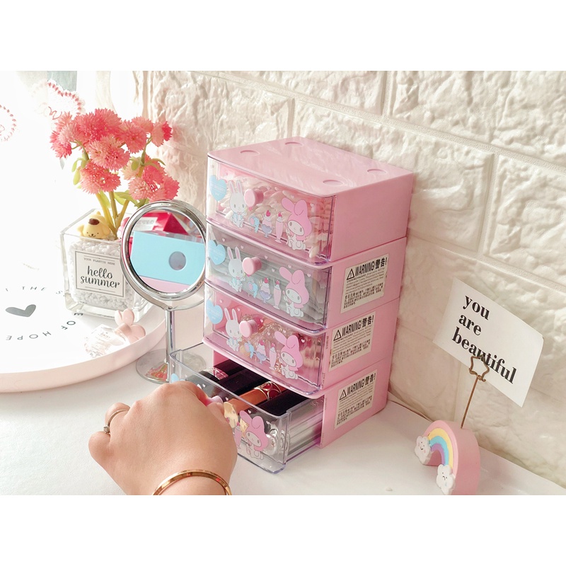 [SG STOCK] Drawer Sanrio Desk Stackable Drawer Organizer Shopee Singapore