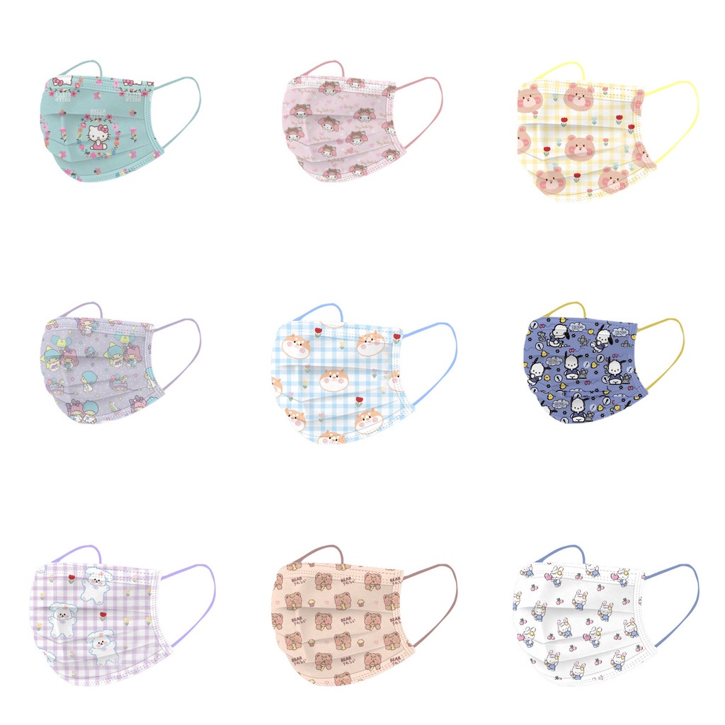 50pcs Sanrio My Melody Hello Kitty Face Mask for Adult/kids 313Year