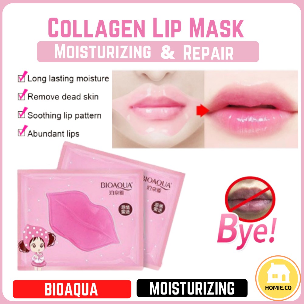 HOMIE Bioaqua Moisturiser Hydrating Collagen Lip Mask | Lipmask Lip ...