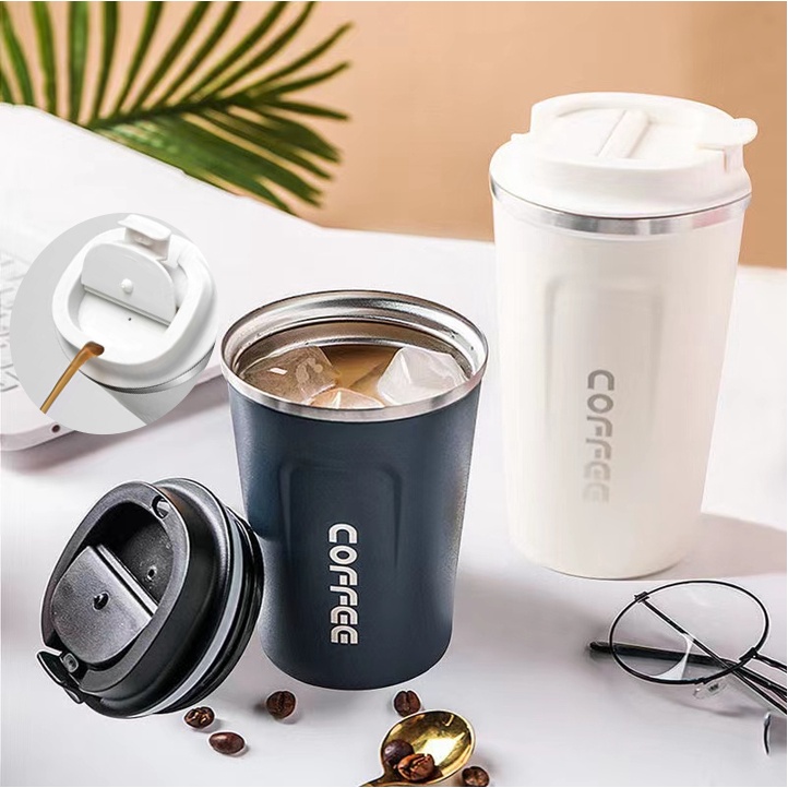 510/380ml Thermos Flask Coffee Mug Thickened Big Car Thermos Mug Travel  Thermo Cup Vacuum Flask