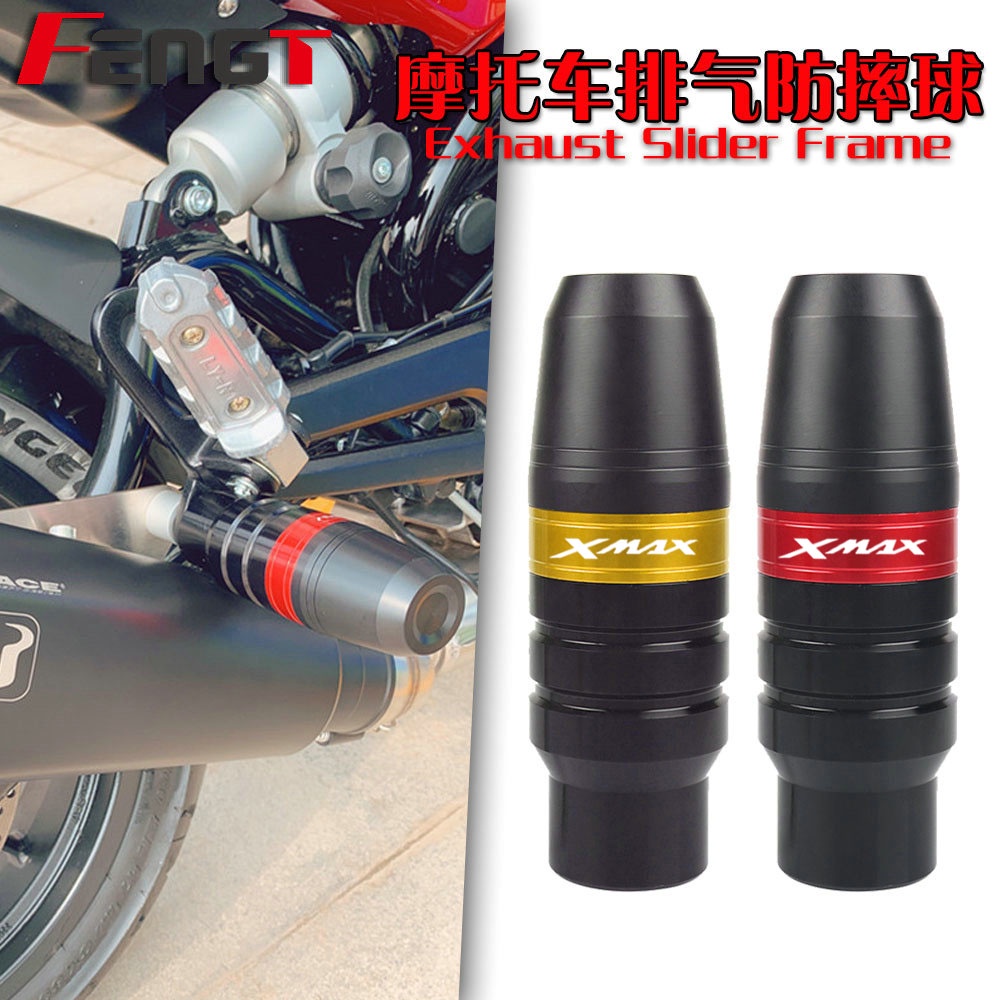 For YAMAHA XMAX 250 300 400 Crash Pads Exhaust Pipe Guard Slider Frame ...