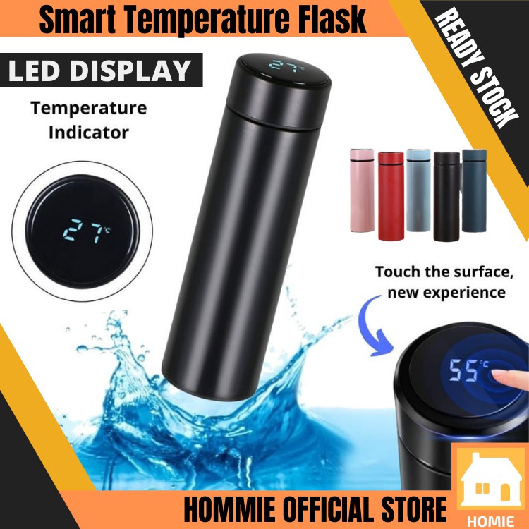 Fashion Smart Temperature Flask LED Display Vacuum Thermal Flask ...