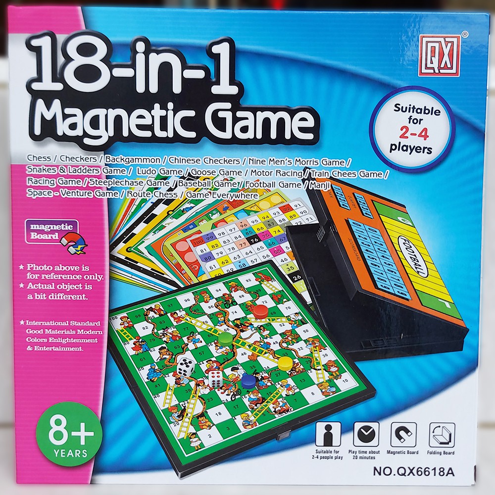 Board Game 18 In 1 Magnetic Board Game Family Game Kids Toys Board Game ...