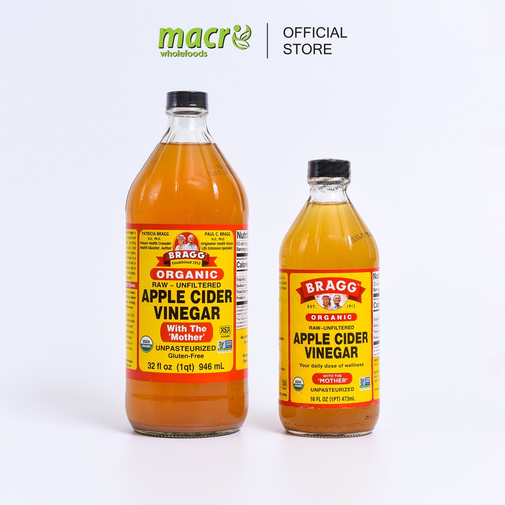 Bragg Organic Apple Cider Vinegar 473ml 946ml Shopee Singapore