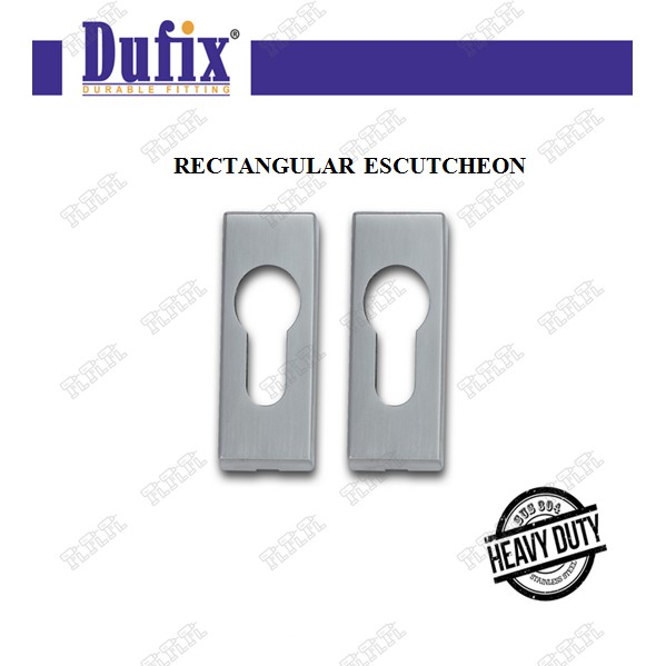 Dufix Stainless Steel Rectangular Escutcheon DXQE25 ( 1 Pair ) | Shopee ...