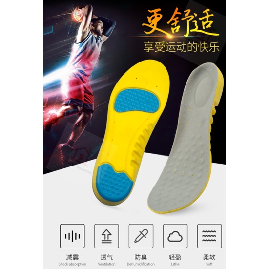 (SG READY STOCK) Upgraded Unisex Shoe Inserts Orthotic Sports Arch