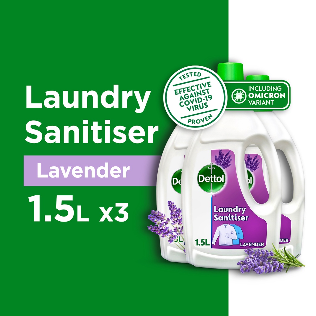 [New] [x3] Dettol Laundry Sanitiser / Laundry Sanitizer Fresh Lavender