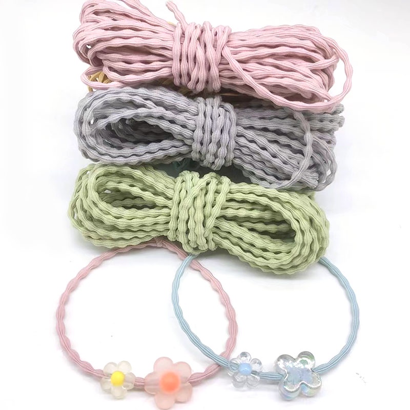 3MM 5M/bag Round Wave Spots Elastic Thread Cord Rope Rubber Band ...