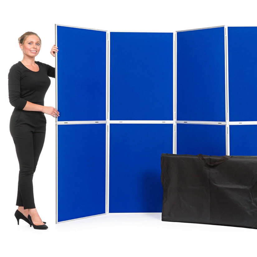 Wall Panel Display Stand , Folding Panel Display 60cm x 90cm x 8 panels ...