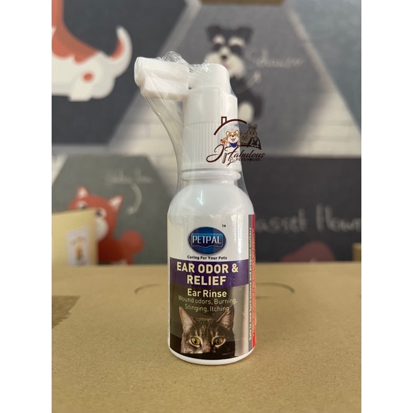 Petpal Ear odor & Relief/ear rinse for cat (40ml) | Shopee Singapore