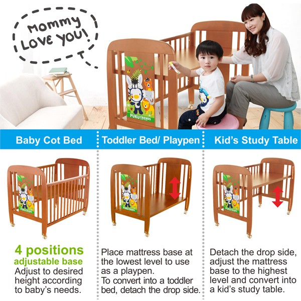 Puku baby cot outlet