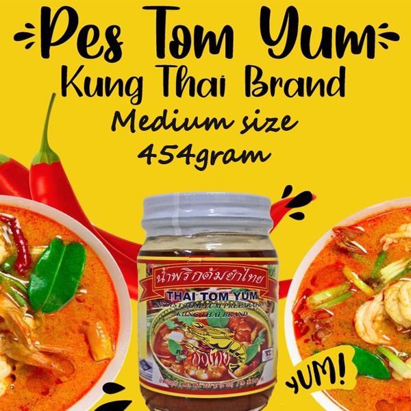 Thai Tom Yum Paste [ Original ] Tom Yum Kung Instant Soup Paste Cook No