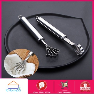 Creative Stainless Steel Shredded Coconut Knife Home Coconut Grater  Scraping Coconut Meat Scraper Fish Fruit Planing