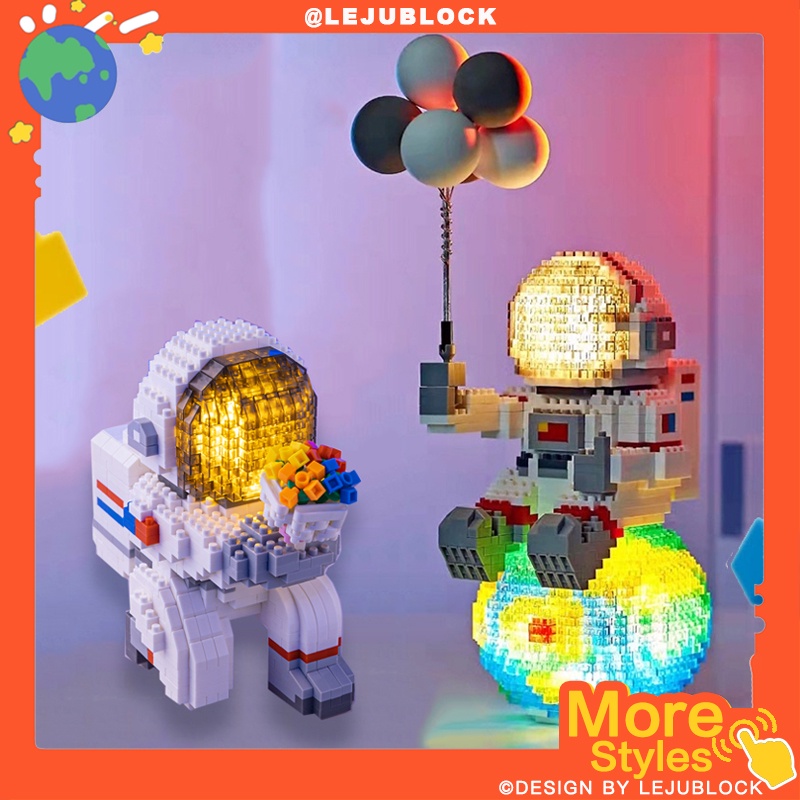 Lejublock｜nasa Astronaut Building Blocks Earth Nano Blcok Toys For Kids 