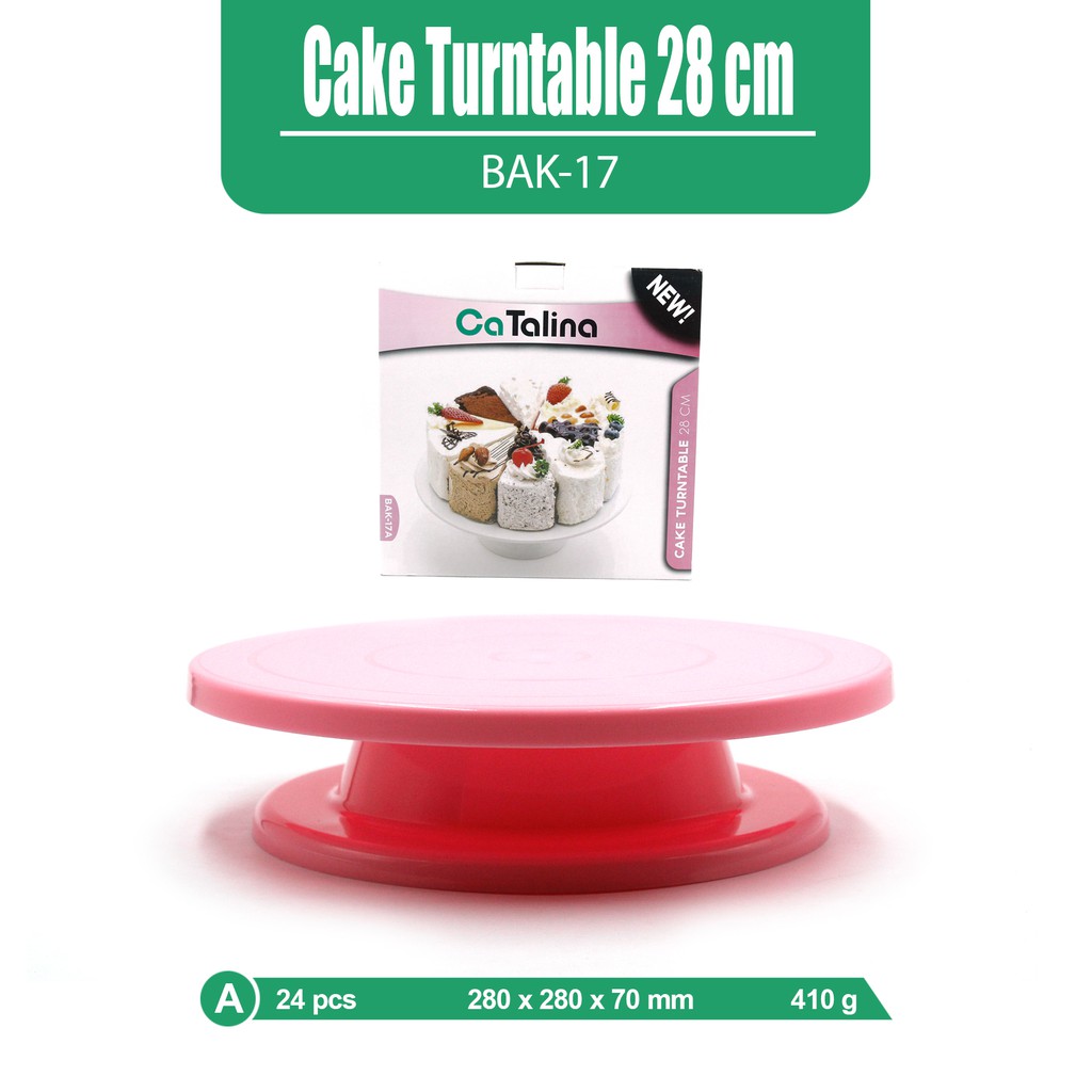Meja Putar Dekorasi Kue Cake Turntable Cake 28 cm - Gambar 4