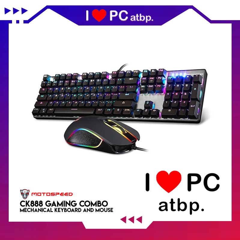 Motospeed CK888 Wired Mechanical Gaming Keyboard and Mouse Combo ...