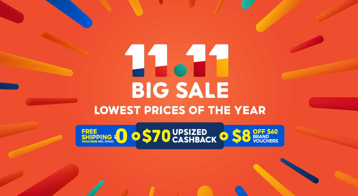11.11 Big Sale 2023 | $70 Cashback All-Day For Everyone! | Shopee SG
