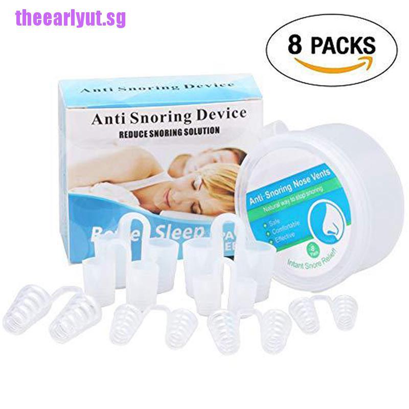 【Tysg】2/4/8Pcs stop snoring nose vents clip anti snore sleep apnea