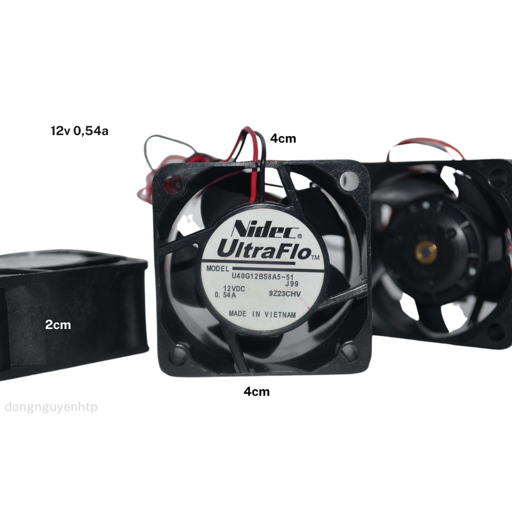 Genuine 12v 0.54A 4x4x2 Nidec Jet Radiator Fan Shopee Singapore