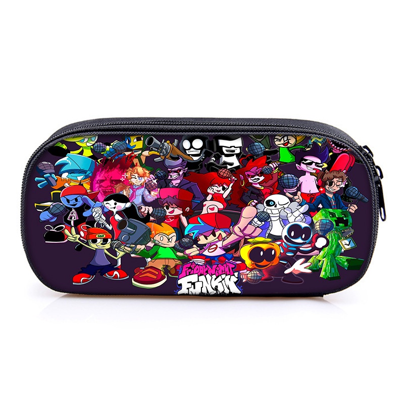 Friday night Funkin Pencil Case Compartment Elementary School Children ...