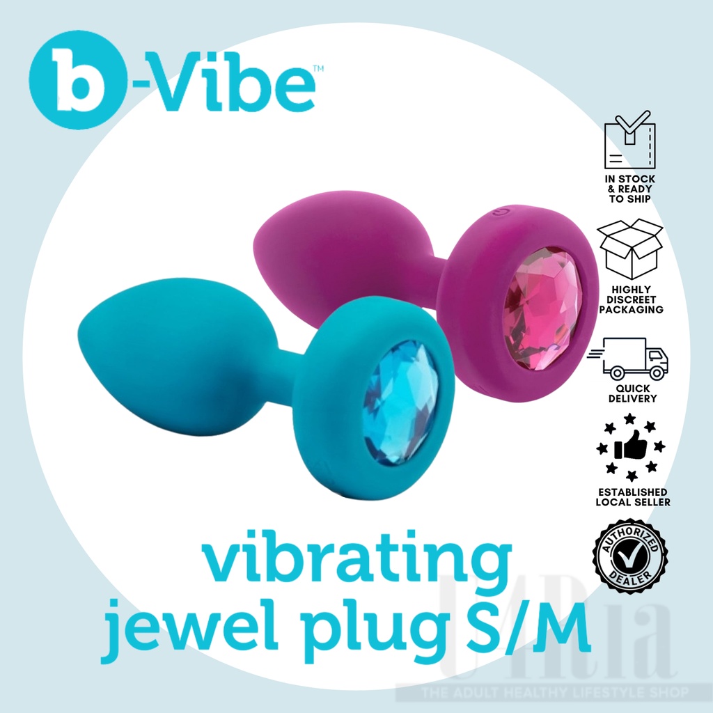 bVibe Vibrating Jewel Plug S/M (Remote Controlled) Shopee Singapore