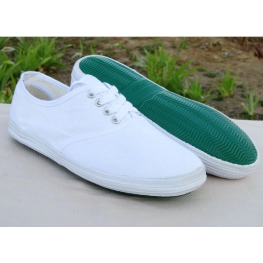 Canvas Lace Up Shoe White Size 3645 Shopee Singapore