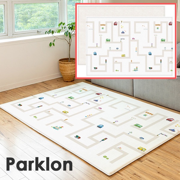 Parklon La Pure Soft Baby Playmat Tayo Maze Block Double Sided Design