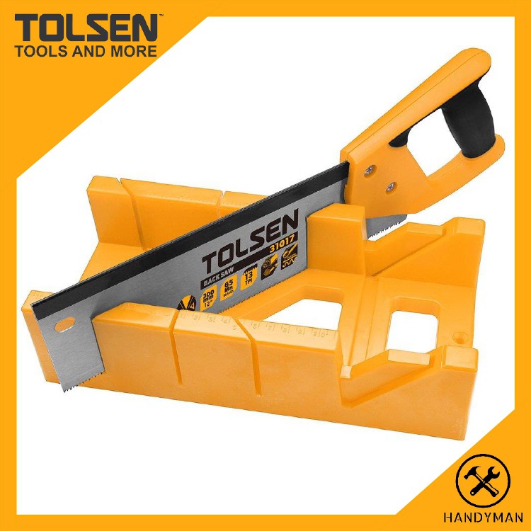 Tolsen Mitre Box with Back Saw Set 31017