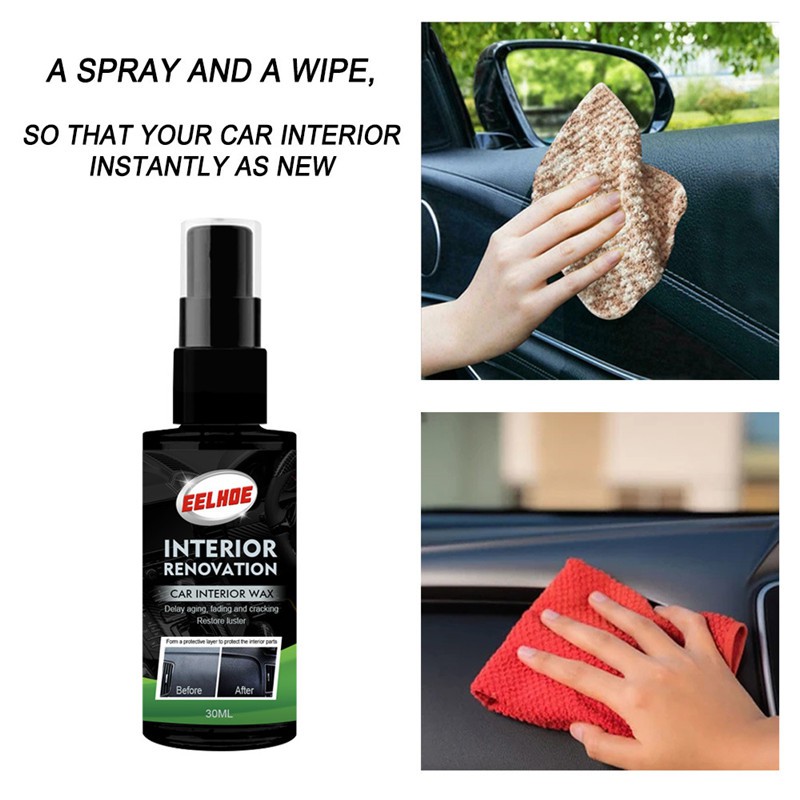 Product image 100ml EELHOE Auto Care Inner Car Interior Wax Seat Polish Dashboard Leather Cleaner 2
