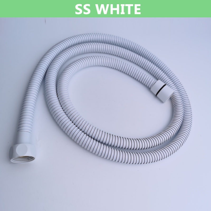 Stainless Steel/PVC 1.5M Shower Flexible Hose Chrome Shine Matt Black ...