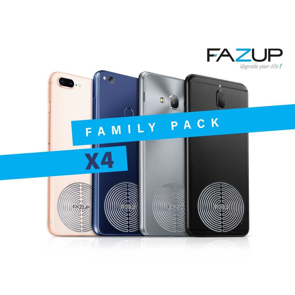 Fazup - Anti Radiation patch - Passive Antenna for your mobile - Family Pack - Livvhealthy