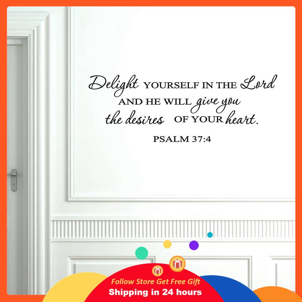 Bible Verse Wall Decals Christian Quote PVC Art Stickers Religious