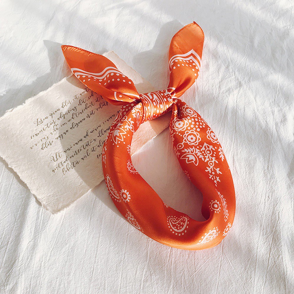 AROMA 70cm Bandana Elegant Small Shawls Head Scarfs Neck Scarves