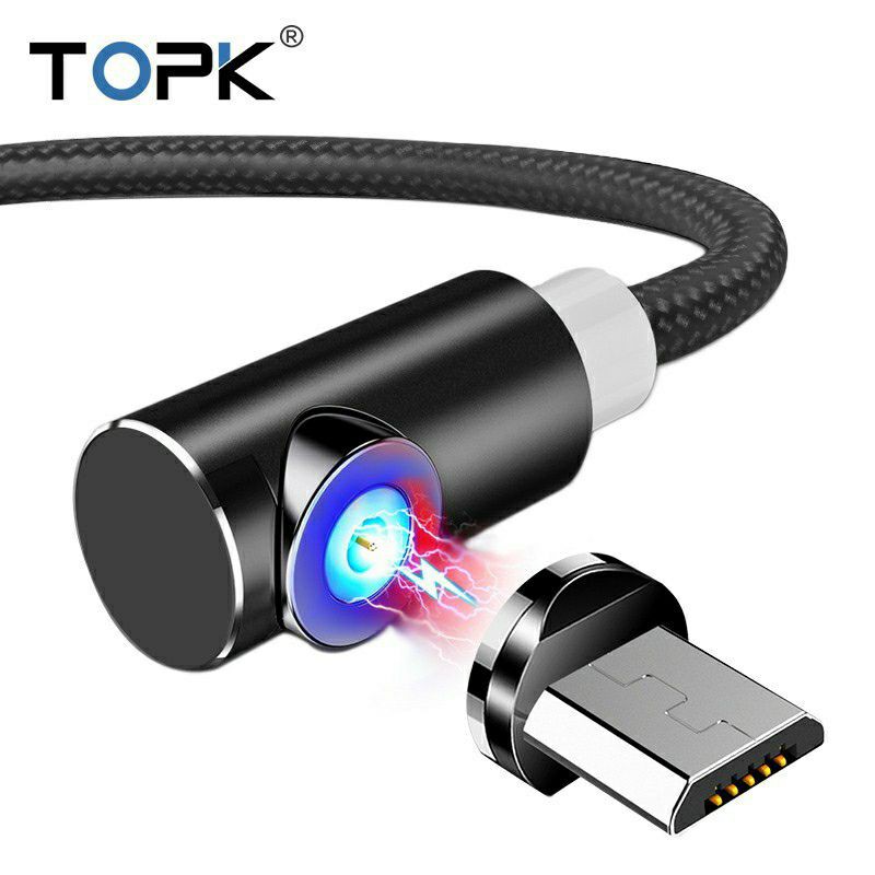TOPK MAGNETIC CABLE FAST CHARGING MAGNETIC CABLE 90 DEGREE CABLE GAMING ...
