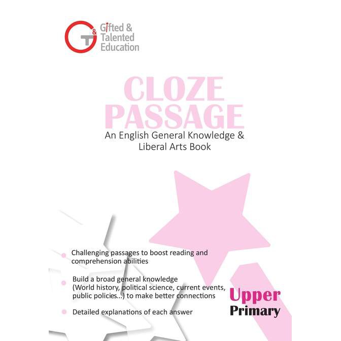 Cloze Passage Comprehension English Drill Book GEP (Upper Primary