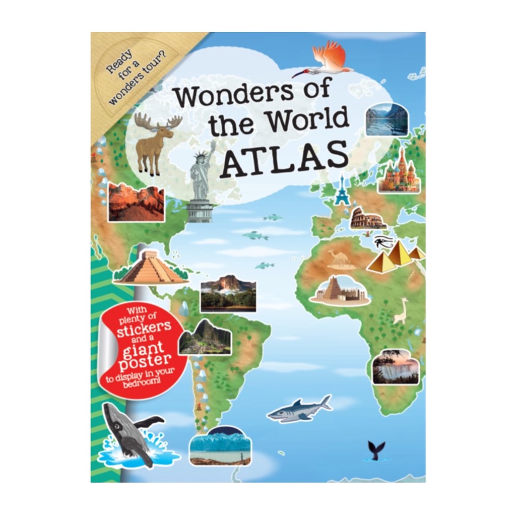 Wonders of the World Atlas Activity Book with Stickers & Poster For ...