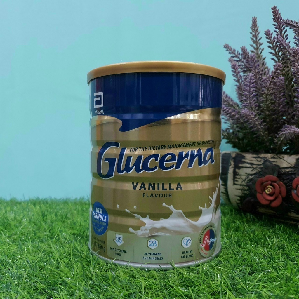 Ensure Glucerna Vanilla Powdered Milk, 850g Can, Australia (NEW