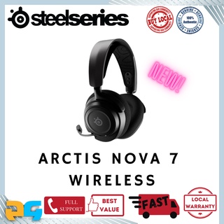 SteelSeries Arctis 7+ Plus Wireless Over-Ear Gaming Headset - Black -NO  DONGLE 810052982663