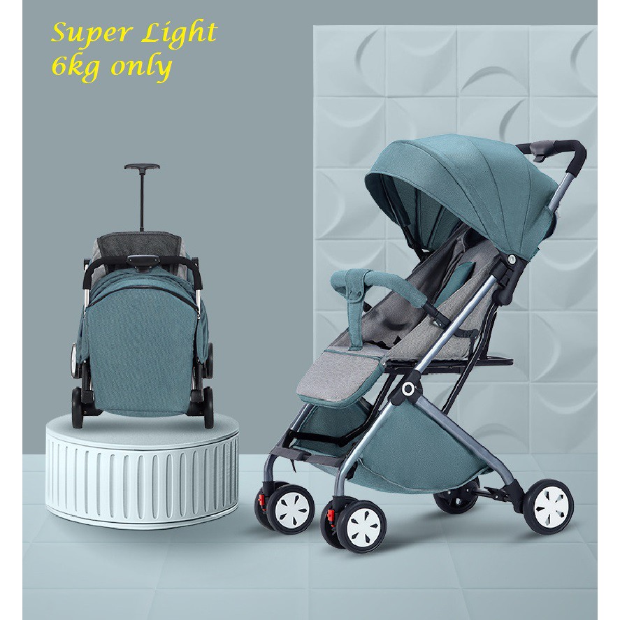 (SG STORE) baby stroller, Foldable Cabin Stroller , Compact Lightweight baby stroller Shopee