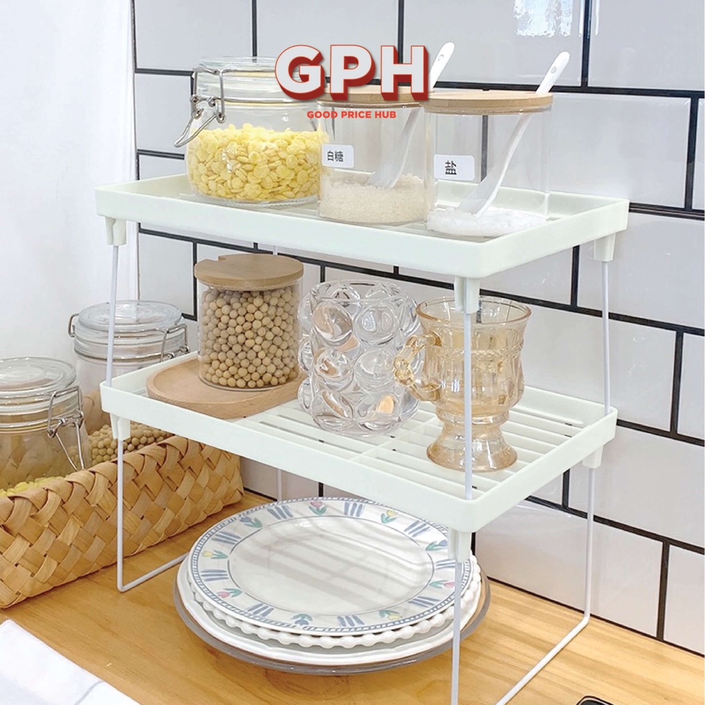 Kitchen Stackable Storage Rack, Foldable Space-Saving | Shopee Singapore