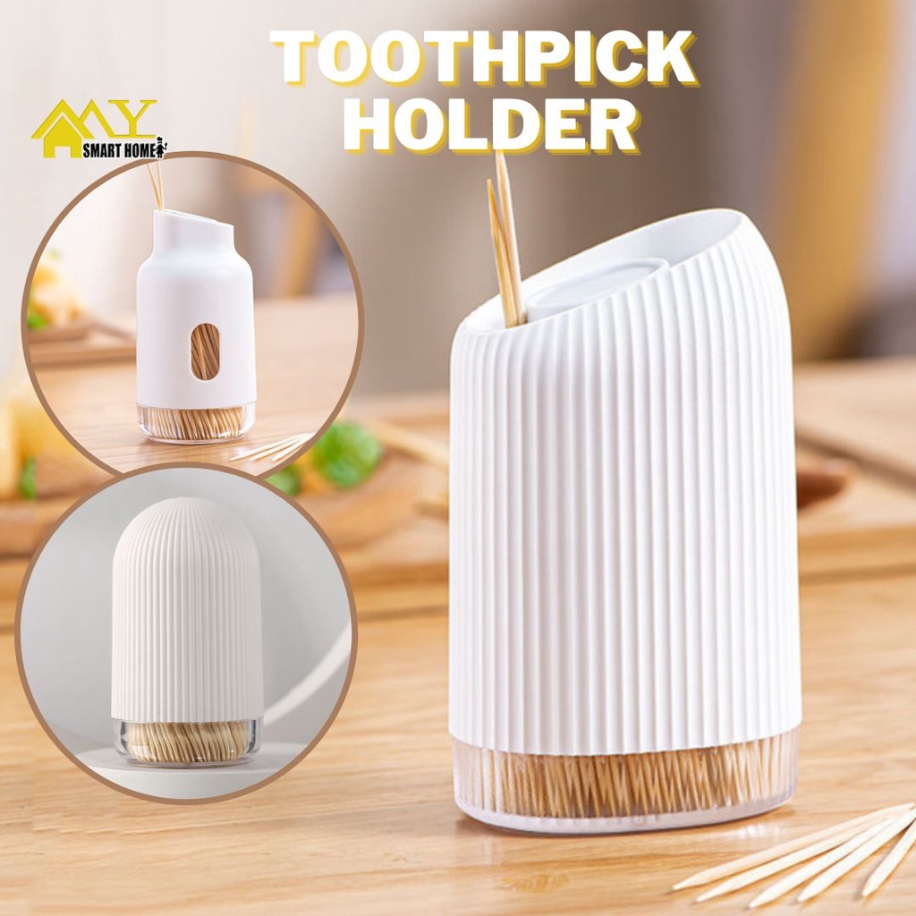 牙签筒 Simple Ins Portable Toothpick Holder Sliding Cover Toothpick ...